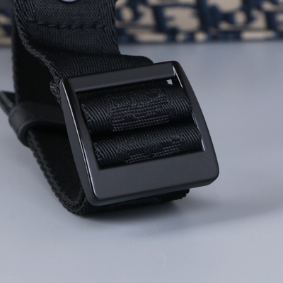 Designerski mały plecak Diortravel Niebieski Dior Oblique Jacquard