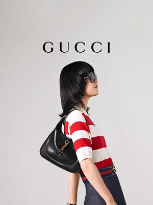 Czarna skórzana torba Jackie z 1961 r. Gucci Time Honored Classic Golden Accessories