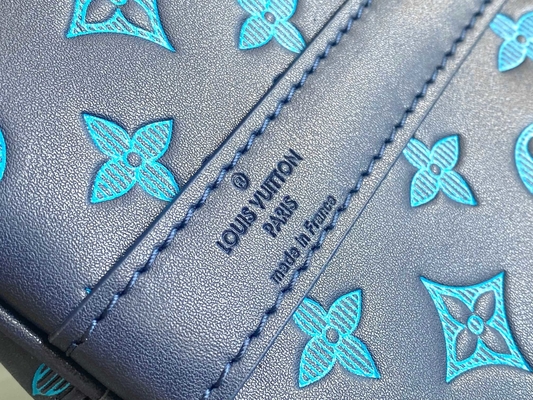 Duża markowa torba męska Keepall BANDOULIÈRE 50 niebieskich toreb Boston
