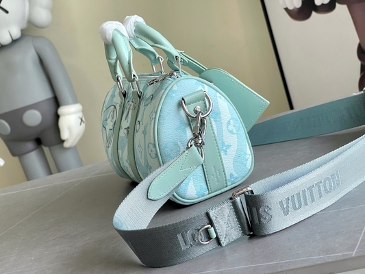 Biznesowa torba LV Designer z monogramem Keepall BandoulièRe 50 Niebieska torba podróżna