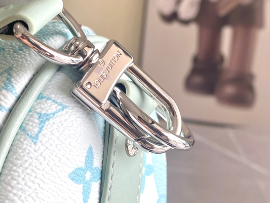 Biznesowa torba LV Designer z monogramem Keepall BandoulièRe 50 Niebieska torba podróżna