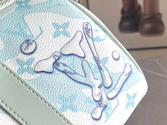 Biznesowa torba LV Designer z monogramem Keepall BandoulièRe 50 Niebieska torba podróżna