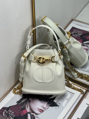 Wytłaczana torba C'est Dior Gold Saddle CD Christian Dior Torba sportowa Skóra cielęca