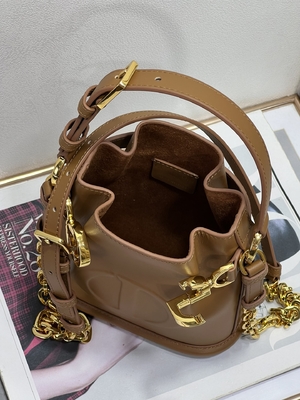 Wytłaczana torba C'est Dior Gold Saddle CD Christian Dior Torba sportowa Skóra cielęca