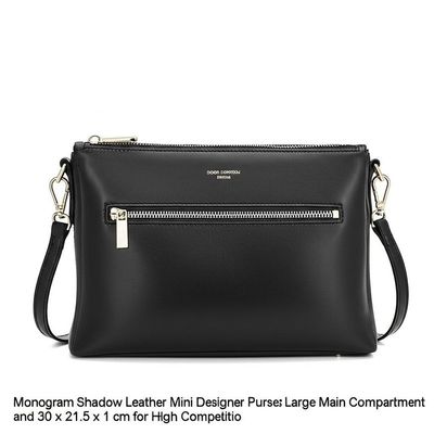 Mini torebki designerskie ze skóry Monogram Shadow, duża komora główna i 30 x 21,5 x 1 cm dla wysokiej konkurencji